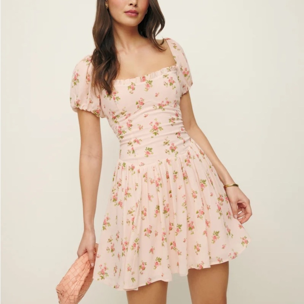 Reformation - NWT- Floral Pink Dress